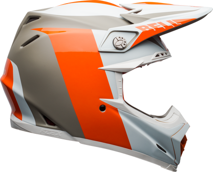 BELL MOTO-9 FLEX DIVISION MATTE/GLOSS WHITE/ORANGE/SAND HELMET