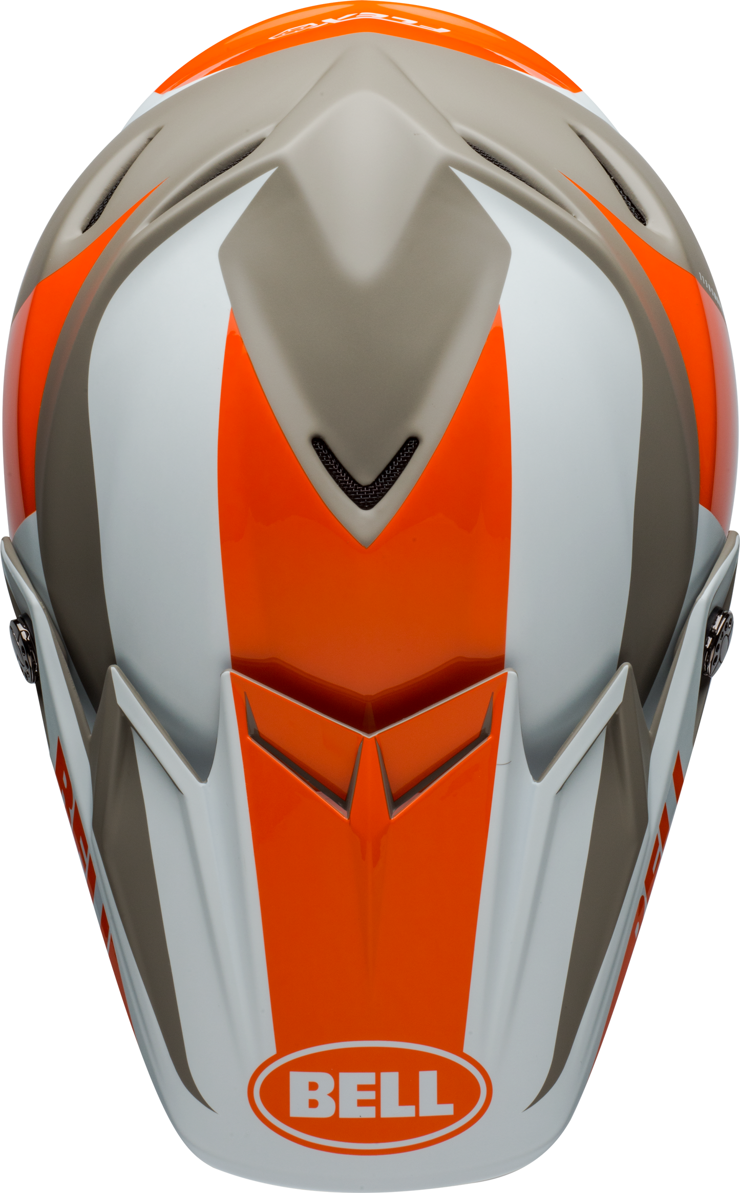 BELL MOTO-9 FLEX DIVISION MATTE/GLOSS WHITE/ORANGE/SAND HELMET