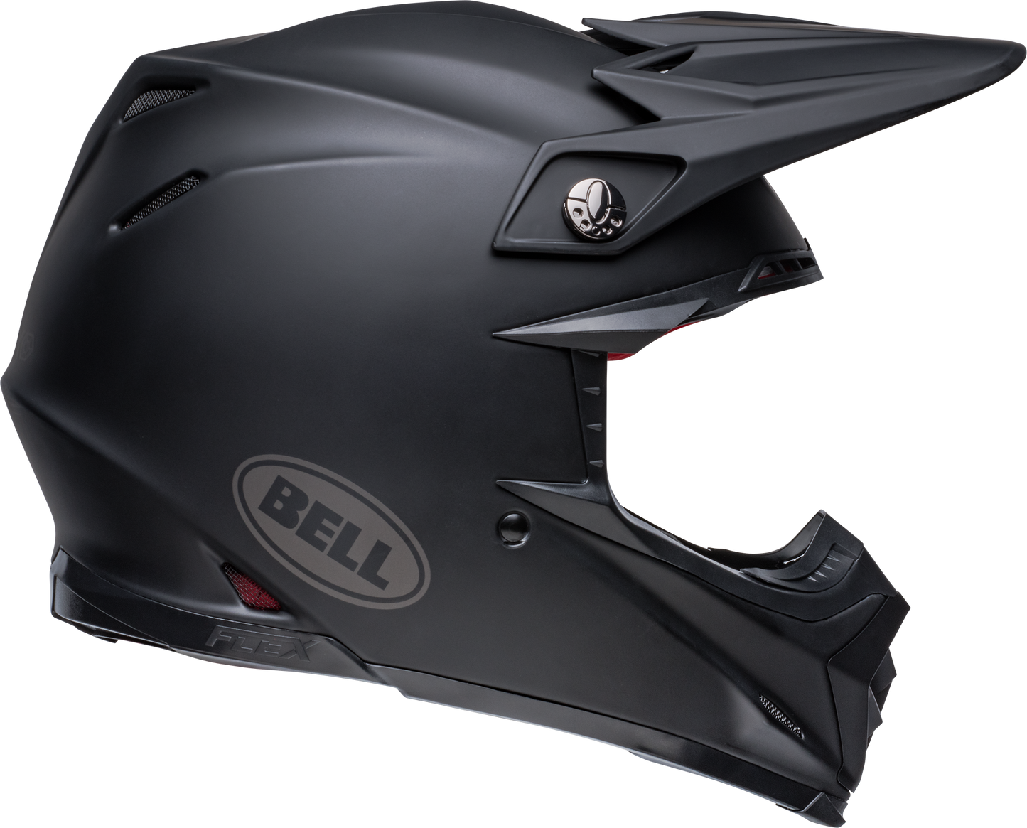 BELL 2024 MOTO-9S FLEX SOLID MATTE BLACK HELMET