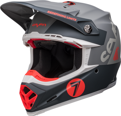 BELL 2024 LE MOTO-9S FLEX SEVEN VANGUARD MATTE CHARCOAL/ORANGE HELMET
