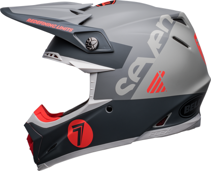 BELL 2024 LE MOTO-9S FLEX SEVEN VANGUARD MATTE CHARCOAL/ORANGE HELMET