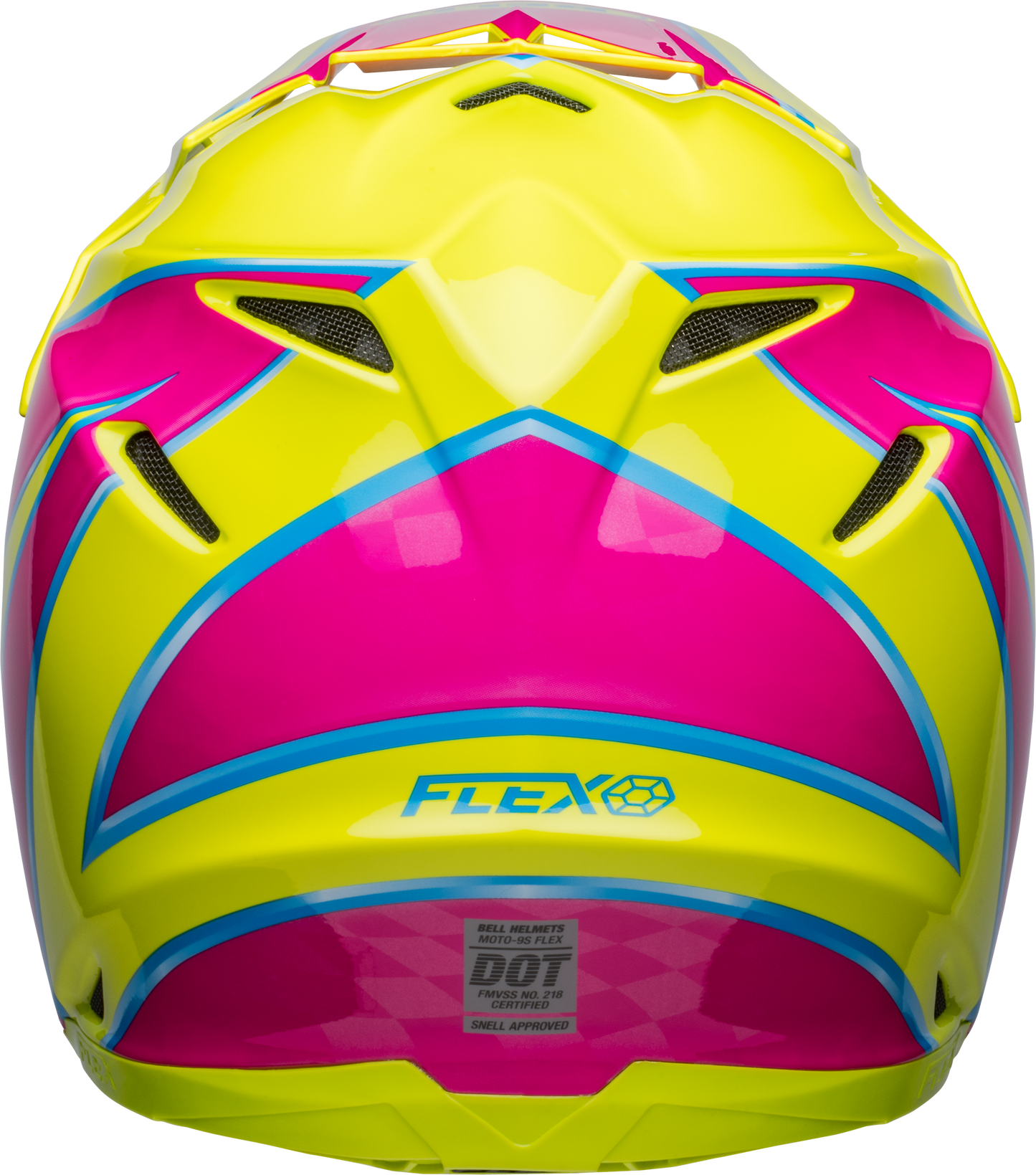 BELL 2024 MOTO-9S FLEX SPRITE YELLOW/MAGENTA HELMET