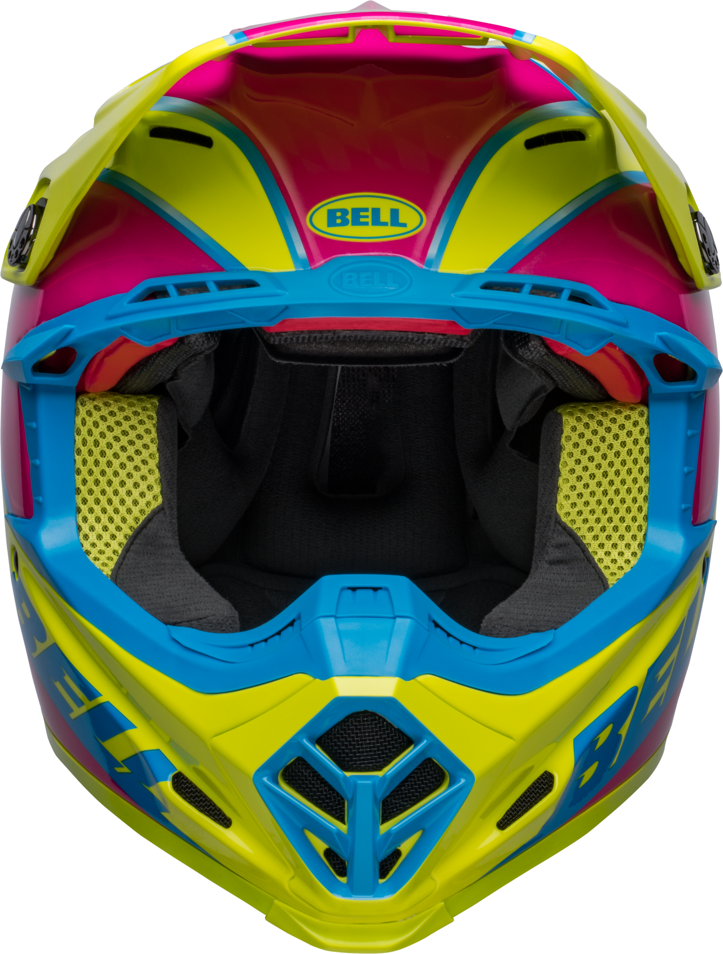 BELL 2024 MOTO-9S FLEX SPRITE YELLOW/MAGENTA HELMET