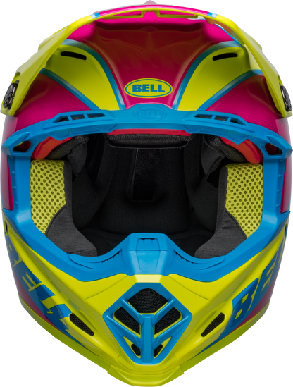 BELL 2024 MOTO-9S FLEX SPRITE YELLOW/MAGENTA HELMET