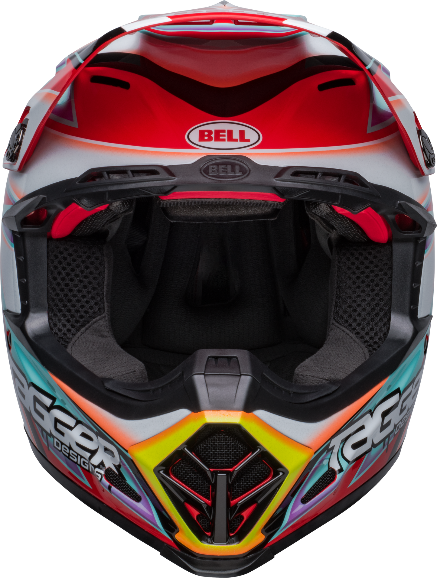 BELL 2024 MOTO-9S FLEX TAGGER EDGE WHITE/AQUA HELMET