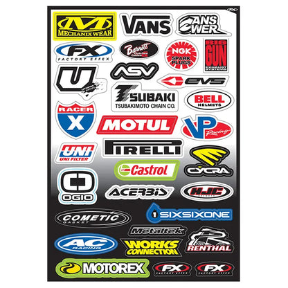 FACTORY EFFEX MX LOGO STICKER SHEET
