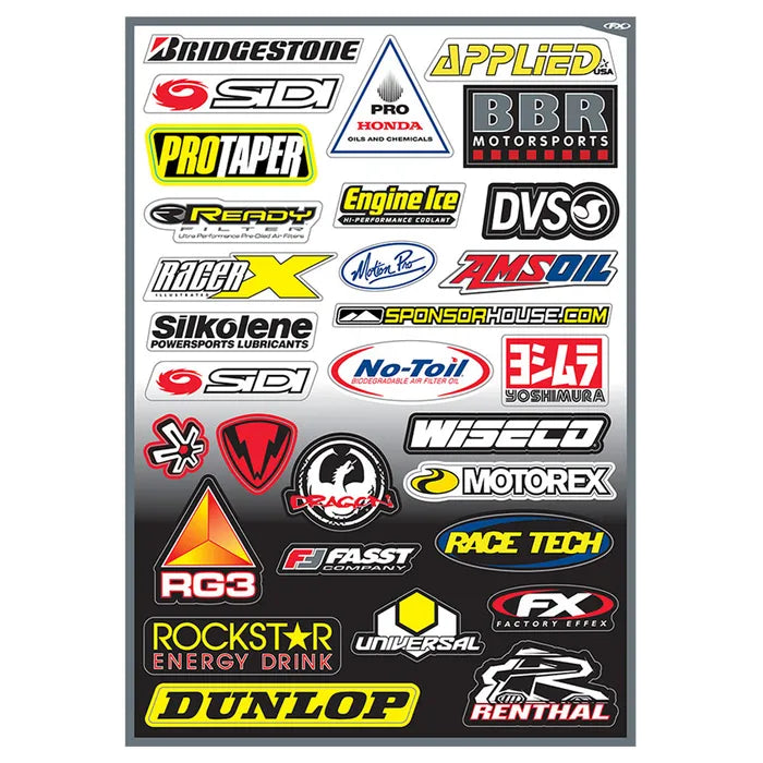 FACTORY EFFEX MX LOGO STICKER SHEET