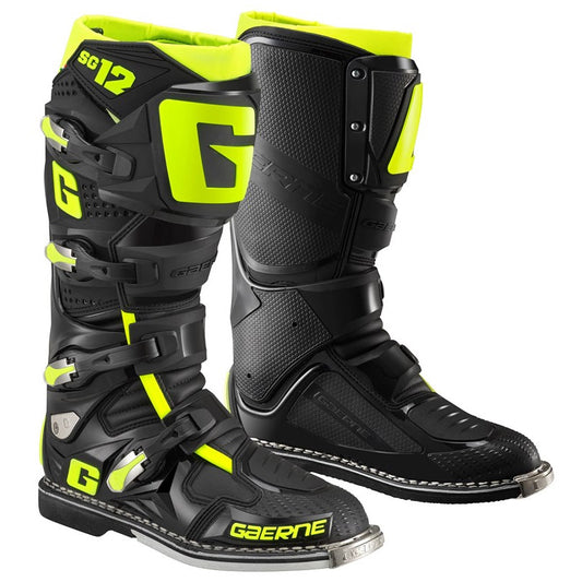GAERNE SG-12 BLACK/YELLOW BOOTS