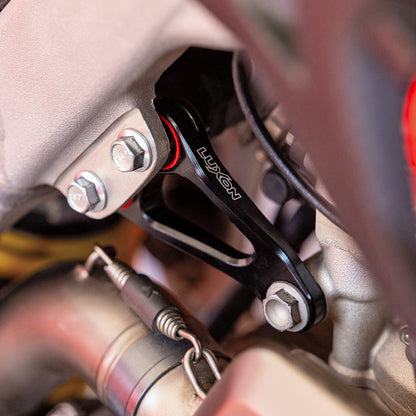 LUXON DUCATI DESMO450 MX/EDX 2026 BLACK RUBBER ISOLATED ENGINE MOUNTS