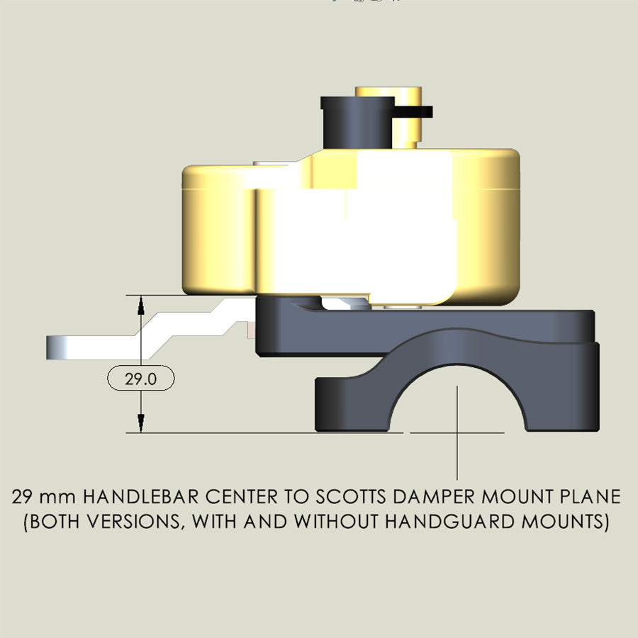 LUXON OFF-ROAD BAR MOUNT SETUP (FOR SCOTTS STEERING DAMPER AND HANDGUARD MOUNTS)