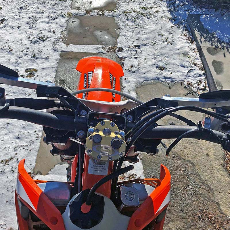 LUXON OFF-ROAD BAR MOUNT SETUP (FOR SCOTTS STEERING DAMPER AND HANDGUARD MOUNTS)