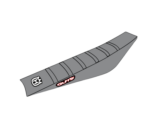 GUTS RIBBED SEAT COVER HUSQVARNA FC/FX/TC/TX 19-22 FE/TE 20-23 GREY/GREY/GREY