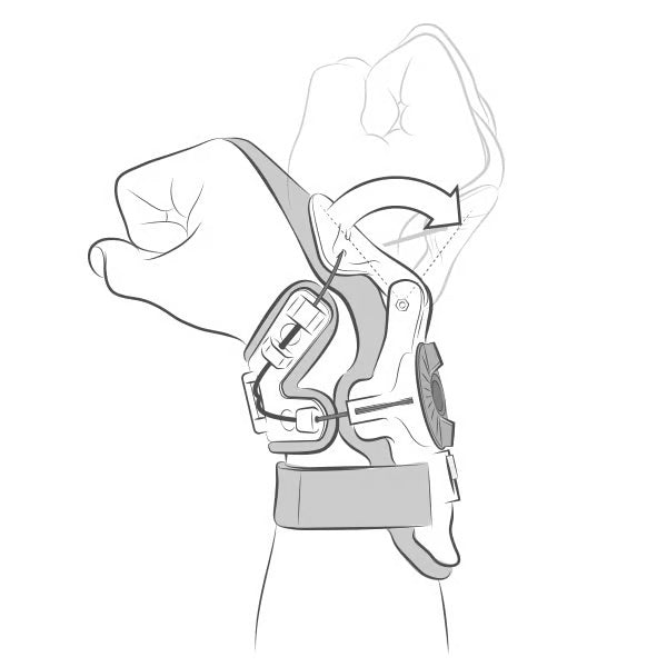 MOBIUS X8 WHITE/ACID YELLOW WRIST BRACE