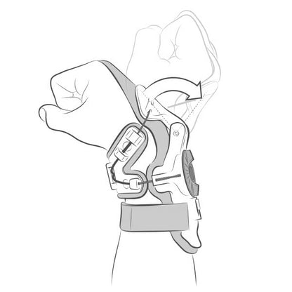 MOBIUS X8 WHITE/ACID YELLOW WRIST BRACE