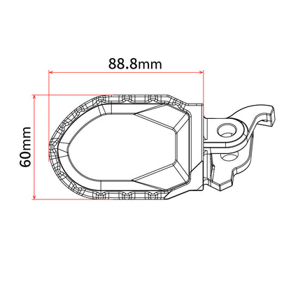 ZETA MAX ULTRAWIDE FOOTPEGS YAMAHA YZ450F 23-25 YZ250F/WR450F/YZ450FX 24-25 WR250F/YZ250FX 2025